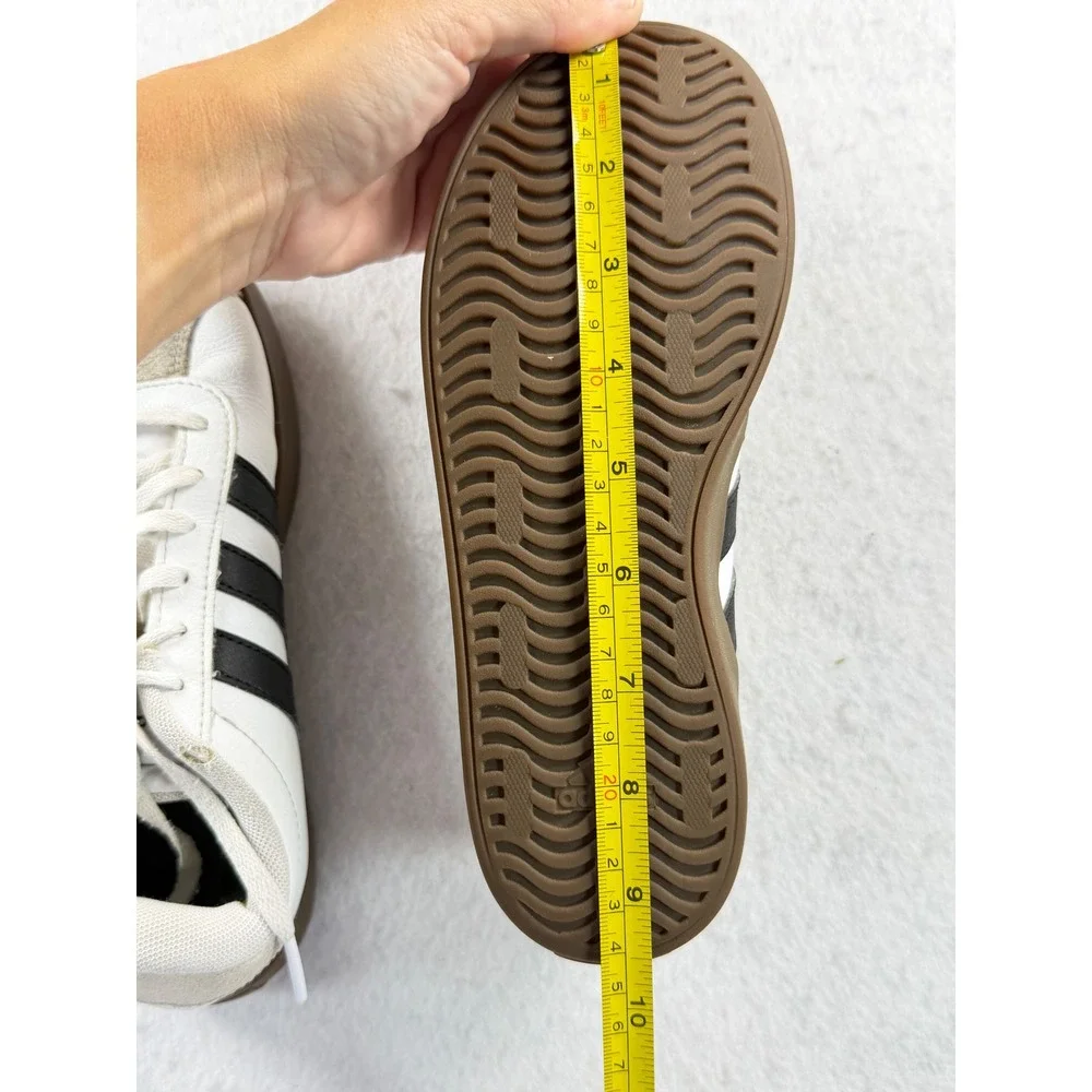 Adidas VL Court 3.0 Kids White Black Gum Sneakers ID9062 Size 3Y